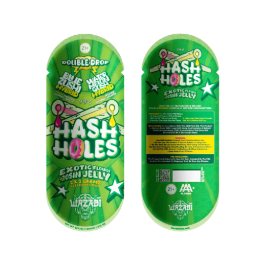 Wazabi Double Drop Hash Holes 2G Pre Roll 2pk/10CT - Image 2