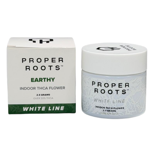 Proper Roots 3.5G Flower White Line Jar - Image 18