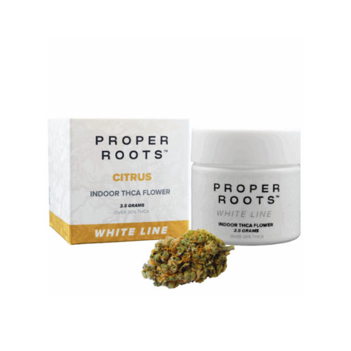 Proper Roots 3.5G Flower White Line Jar - Image 12
