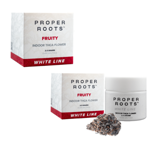 Proper Roots 3.5G Flower White Line Jar - Image 10