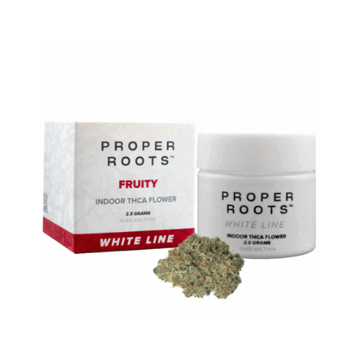 Proper Roots 3.5G Flower White Line Jar - Image 9