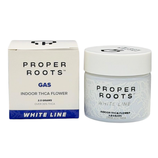 Proper Roots 3.5G Flower White Line Jar - Image 8
