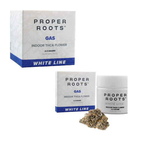 Proper Roots 3.5G Flower White Line Jar - Image 7