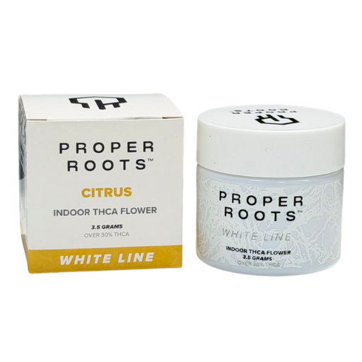 Proper Roots 3.5G Flower White Line Jar - Image 6