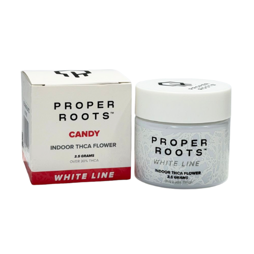 Proper Roots 3.5G Flower White Line Jar - Image 5