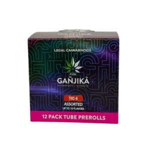 Ganjika THC-A 1.5g Pre-Roll 12PK Tube Display
