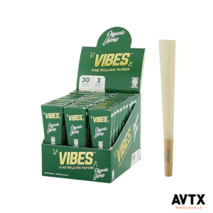 Vibes Organic Hemp King Size Cone Display