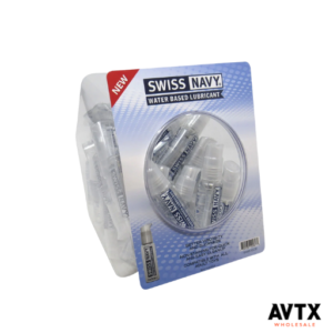Swiss Navy Water Based Lubricant 10-ml- 100ct Fishbowl Jar