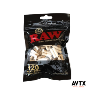 Raw Black Natural Unrefined Rolling XL Filters