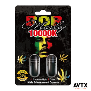 Bob Marley 10000K Male Enhancement 2ct Capsule Display