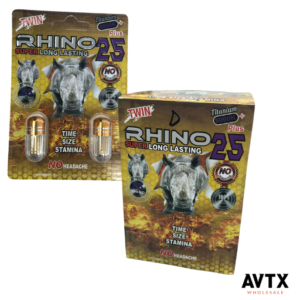 Rhino25 Titanium 8000K 2ct Capsule Display
