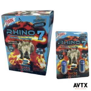 Rhino7 Platinum 8000K 2ct Capsule Display